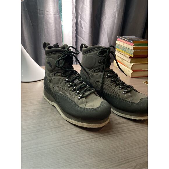 Simms Wading Boots Felt Sole Shoes Mens Size 8 Fly Fishing Outdoor Gray - Picture 6 of 15